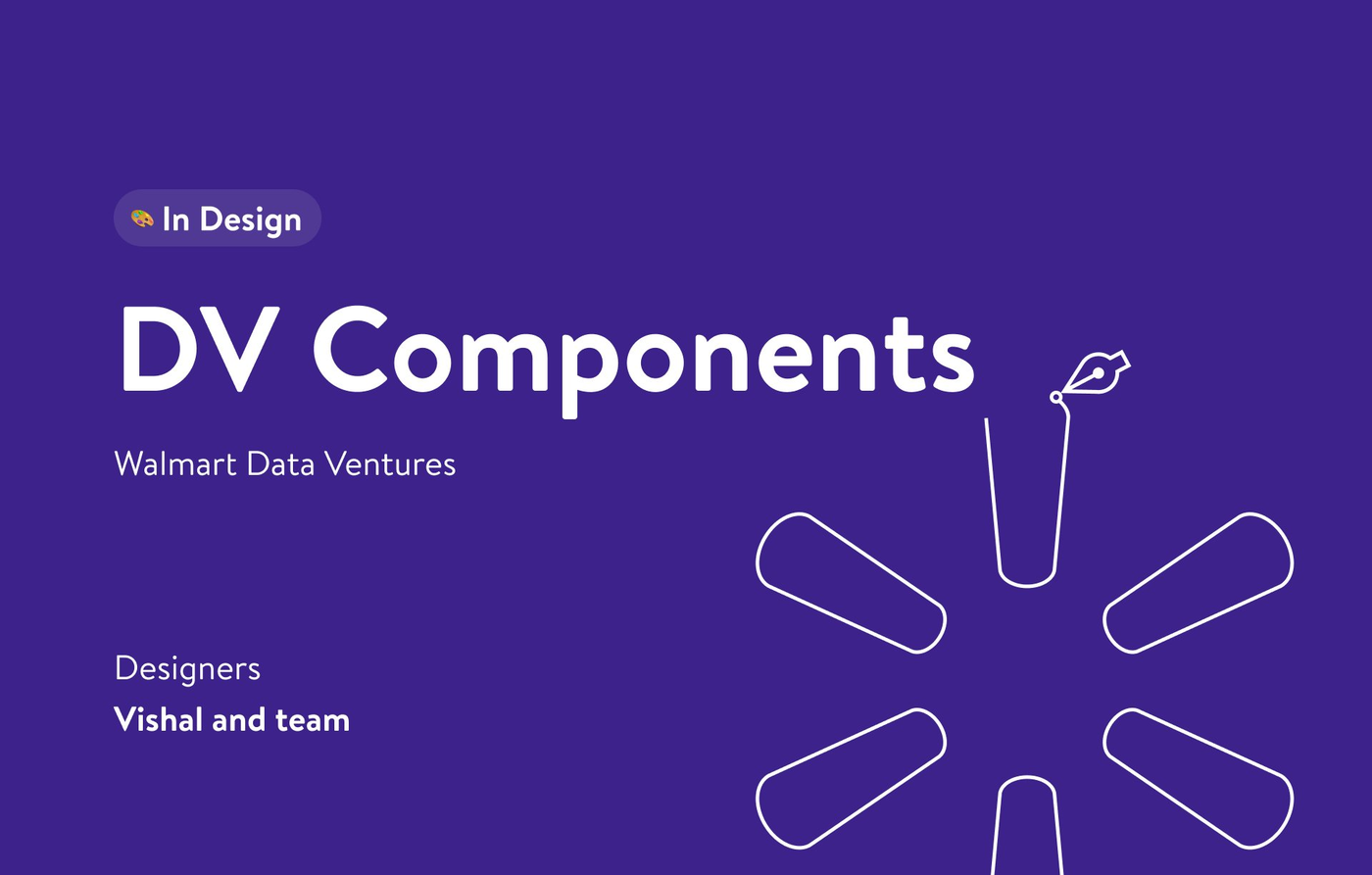 Walmart Data Ventures design system cover
